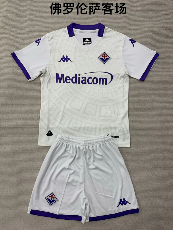 Niño_kids kit 25-26 Fiorentina away soccer jersey size 16-28